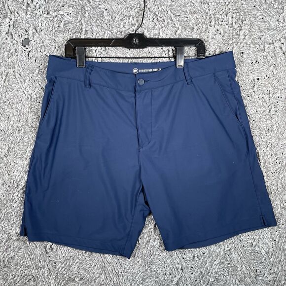 Christopher Mobley Other - Christopher Mobley Performance Shorts Men’s Navy Blue Stretch Preppy Golf Tennis